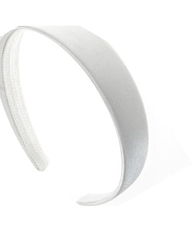 1 Inch White Satin Covered Hair Band Headband for Women and Girls - Glitz4Girlz - Buy Online on GoSupps.com