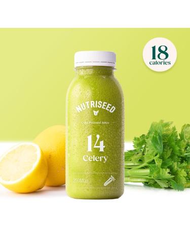 Nutriseed Celery Juice 6 x 250ml Cold Pressed Juice Celery Juice containing Celery Spinach & Lemon - Buy Online on GoSupps.com