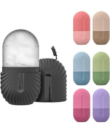 Silicone Ice Roller Mold - Face Lifting & Puffiness Relief Tool | Leak Proof Black Ice Balls for Skin Care - Buy Online on GoSupps.com