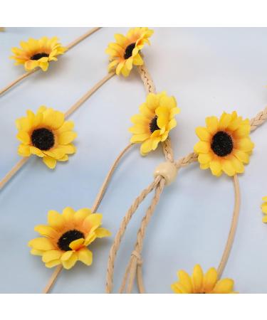 Sunflower Hairband: Floral Headpiece for Girls - Perfect Hair Accessory for Parties, Weddings & Gifts - Yellow - Buy Online on GoSupps.com