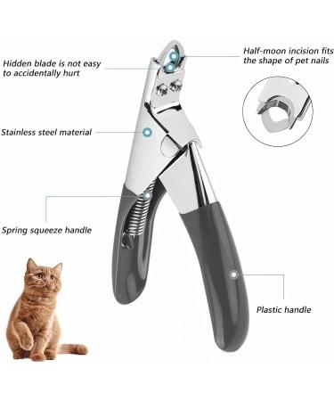 Mumusuki Pet Nail Clipper for Cats and Dogs | Professional Grooming Tool for Puppies Kittens Rabbits & Small Pets (Black) - Buy Online on GoSupps.com