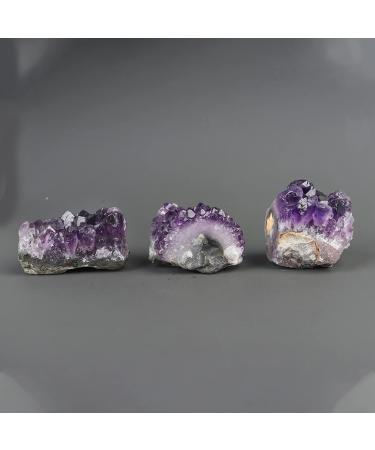 Rough Natural Quartz Amethyst Cluster Stone Stones Crafts Deep Purple Crystal Collection Decoration Ornament (Color : Purple Size : 350-400g) 350-400g Purple - Buy Online on GoSupps.com