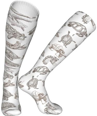 Turtle Compression Socks for Men & Women | 15-20 mmHg for Running & Cycling Support - Buy Online on GoSupps.com