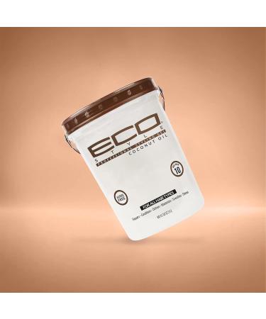 Eco Style Coconut Oil Styling Gel - Adds Luster, Moisturizes Hair, Prevents Breakage - 80 oz - Buy Online on GoSupps.com