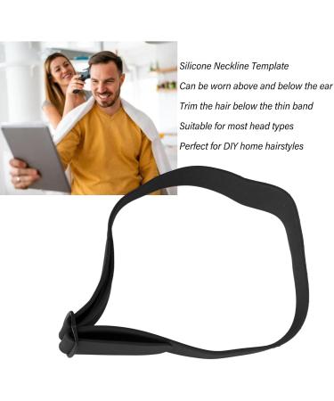 Neck Hair Guide DIY Silicone Neckline Template Stencil for Neckline Haircuts Hair Trimming (Black) - Buy Online on GoSupps.com