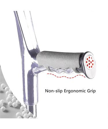 Forearm Crutches Lightweight Adjustable Aluminum Canes Retractable Foldable Medical Rehabilitation Crutches Walking Stick Device with Safety Handrails 1 Pair Selfless dedication Silver foldable - Buy Online on GoSupps.com