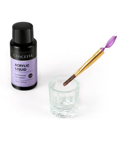 Acrylic Liquid Monomer Professional Salon Quality Acrylic Nails Extensions Nail Art 30ml Acrylic Monomer for Acrylic Powder - Buy Online on GoSupps.com