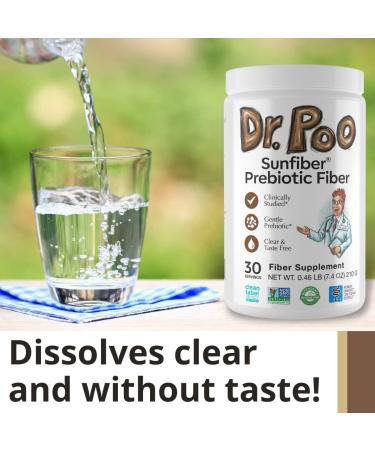 Dr. Poo All-Natural Prebiotic Fiber Supplement - Gut Health for the Whole Family - Gluten Free Vegan Low-FODMAP - 30 Servings - Buy Online on GoSupps.com
