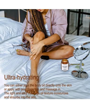 ANSOYER Coconut Massage Oil Candle | 4.5oz | Romantic Spa Gift | Soybean Oil Body Care - Buy Online on GoSupps.com