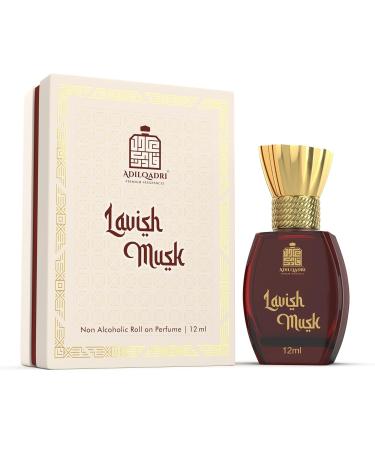 Adil-qadri Lavish Musk Luxury 100% Alcohol Free Long Lasting Pure Musky and Unique Fragrance Attar Perfume for Men and Women Long Lasting Fragrance Natural Distiled (12 Ml) (12 ml (Pack of 1)) 0.4 Fl Oz (Pack of 1)