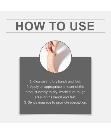  ZLHHRZJX Hand and foot cream for dry and chapped skin repairing cream for cracked heels moisturizing foot care body lotion for dry skin non-greasy care easy to carry (3 PCS) - Buy Online on GoSupps.com