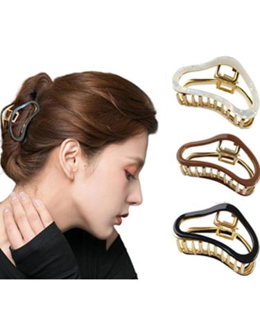 Hair Claw Clips Nonslip Large Claw Clip Strong Hold Hair Clips Suitable for Women Accessories (Clouds)
