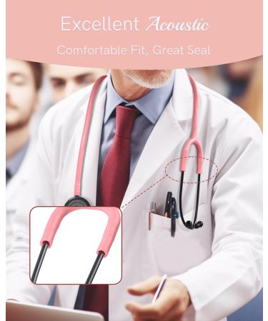 FriCARE Lightweight Stethoscope - Essential Nurse & Nursing Student Diagnostic Kit - Pearl Pink - Lifetime Warranty & FSA/HSA Eligible - Buy Online on GoSupps.com
