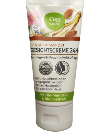  Cien CIEN Nature 24H Face Cream with Sensitive Almond Oil 1 x 50 ml - Buy Online on GoSupps.com