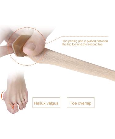 3pcs Toe Separator & Bunion Corrector Set | Gel Toe Spacers for Hallux Valgus | Adjustable Elastic Fabric Bandage - Buy Online on GoSupps.com