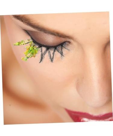 Beavorty 3 Pairs colored false eyelashes lashes fluffy lashes with color Eyelashes Makeup Application faux eyelashes halloween eyelashes 3d sticker chemical fiber fluorescence - Buy Online on GoSupps.com