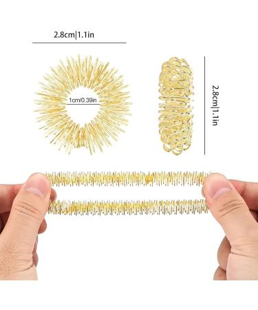 12-Piece Acupressure Massage Rings Set for Fingers & Wrists - Stress Relief Blood Circulation & Osteoarthritis Support - Buy Online on GoSupps.com