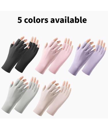 GEN'C B AUTY Anti UV Gloves Anti UV Light Fingerless Manicure Gloves Multicolors 1 pair Pink - Buy Online on GoSupps.com