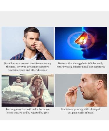 USB Rechargeable Nose & Ear Hair Trimmer - Waterproof Facial Hair Clipper with Dual Edge Blades for Men & Women - Buy Online on GoSupps.com