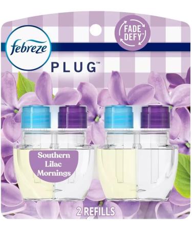 Febreze Plug Air Freshener with Fade Defy Technology - Limited Edition Southern Lilac Mornings - (2) 0.87 fl oz Refills - International Shipping Available - Buy Online on GoSupps.com
