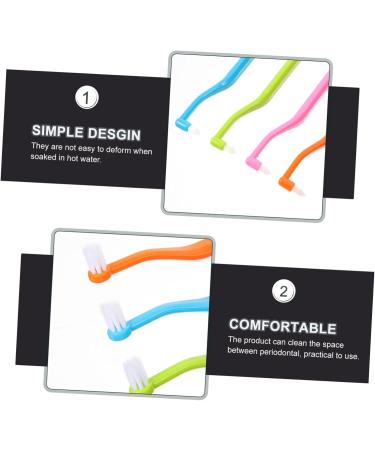 Buy Healeved Double-Headed Toothbrush Set - 4 Pieces Travel-Friendly Dual-Sided Cleaning Tools - Buy Online on GoSupps.com