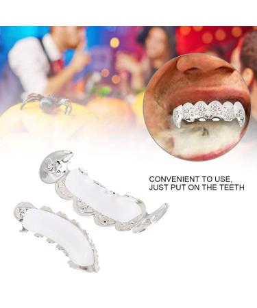 Shop Unique Silver Rhinestone Denture Sets for Halloween & Festivals | Perfect for Parties & Role-Playing Games - Buy Online on GoSupps.com