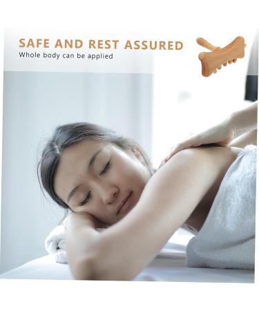 Healeeved 3ST Wooden Scratch Stick Back Massager - Gua Sha Body Tools - Thai Massage Roller - Universal Light Brown - 18x17.5cm - 3 Pack - Buy Online on GoSupps.com