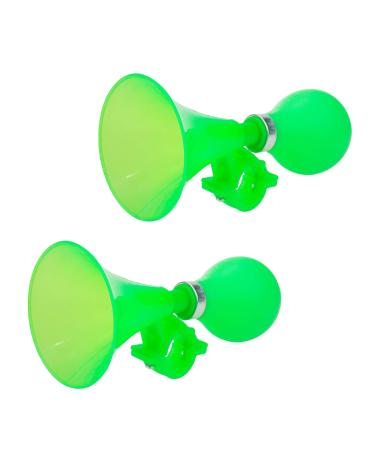 Modengzhe Green ABS Air Horn for Children's Cycles, Funny Plastic Bike Bugle Clown Horn with Squeeze Bulb