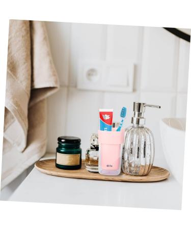 Beaupretty Portable Travel Toothbrush Cup - Compact Washing Storage Case - Pink 20.6x7.3cm - Ideal for International Shipping - Buy Online on GoSupps.com