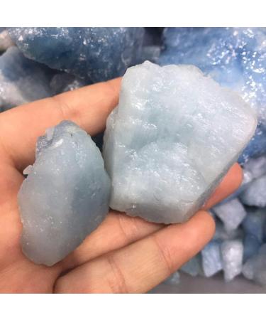 Natural raw Aquamarine Quartz Crystal Rough Rock Gem Natural Gems and Minerals s - Buy Online on GoSupps.com