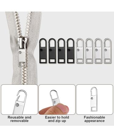 Hotut Zipper Pulls - 10 Metal Removable Zipper Pulls for Jackets Jeans Boots & More | Durable & Versatile - Buy Online on GoSupps.com