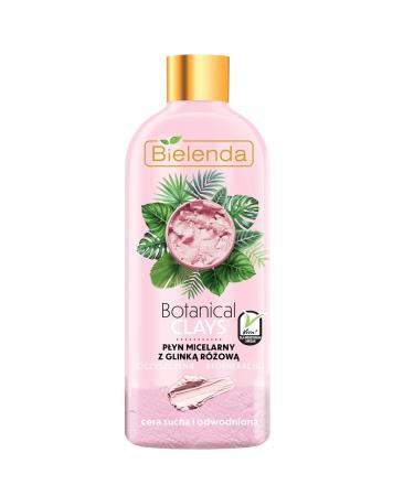 Bielenda Botanical Clays Vegan Micellar Liquid with Pink Clay for Dry and Dehydrated Skin 500ml