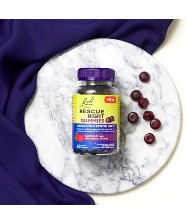 Rescue Remedy Gummies For A Serene Sleep with Raspberry Flavour Easy to Take Vegan & Natural Suitable for all the Family Pack of 60 Raspberry 60 count (Pack of 1) - Buy Online on GoSupps.com