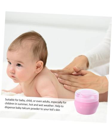 SECFOU Baby Powder Bath Set - Infant Sponge & Makeup for Kids - Talcum Powder Container - Pink Body Puff Kit - 2 Sets - Buy Online on GoSupps.com