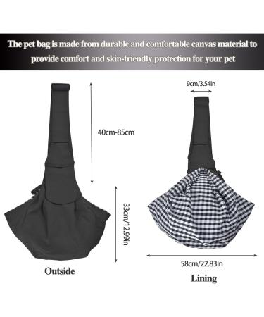 Dog Pocket Carrier Bag for Small Dogs & Cats - Sling Bag for Outdoor Adventures | Up to 5kg Pet Sling - Buy Online on GoSupps.com