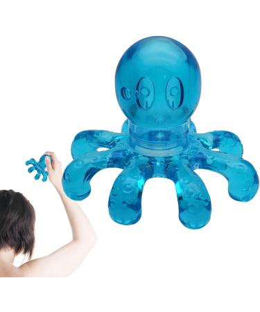 Portable Octopus Head Massager | Scalp Relaxation & Stress Relief | Handheld Hair Care Device in Blue - Buy Online on GoSupps.com