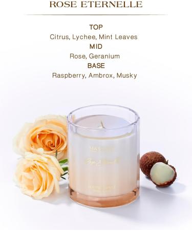 Buy M&SENSE Rose Scented Candles - Natural Soy Wax Luxury 60 Hour Burn Candle for Home Perfect Valentine's Day Gift for Women - Relaxation & Aromatherapy - Buy Online on GoSupps.com