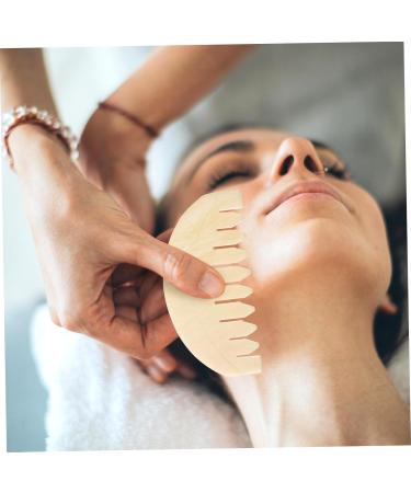 Stewart Jade Comb - Scalp Massage Gua Sha Hair Tool | Wooden Body Massage Comb | Creative & Simple Massage Device for Relaxation - Buy Online on GoSupps.com