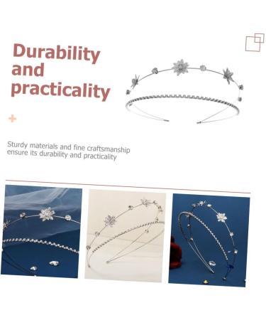 minkissy Double Laminated Headband Hair Accessories Womens Hair Clips Hair Barrettes for Women Hair Ties for Women Metal Hair Clips for Women Trendy Decor Miss Rhinestones Hairpin Grace - Buy Online on GoSupps.com