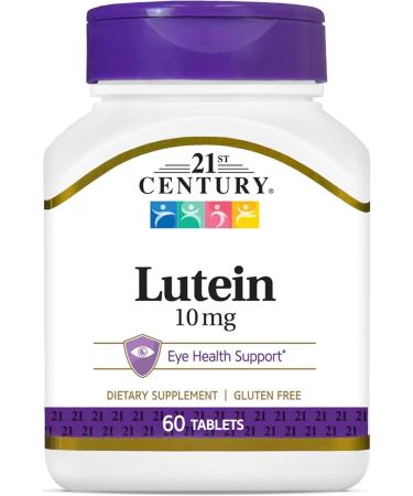 21st Century Lutein 10 mg Tablets 60 Count Lutein 60 Count (Pack of 1)