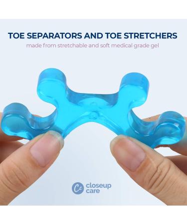 Closeup Care Premium Gel Toe Separators for Health & Beauty Pedicures - Hammer Toe & Bunion Corrector - 2 Pcs - Buy Online on GoSupps.com