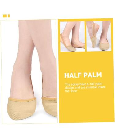 NOLITOY Yoga Toe Protector Socks - 3 Pairs Non-Slip Forefoot Cushions & Anti-Skid Pads for Ultimate Comfort - Sweat-Absorbent & Durable - Buy Online on GoSupps.com