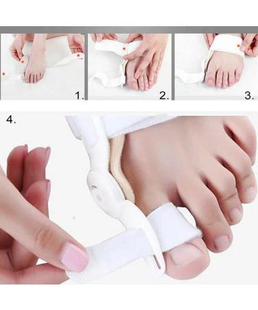 Adjustable Bunion Splint Corrector - Toe Straightener for Pain Relief | Orthopedic Brace for Hallux Valgus | Unisex Hammer Toe Support - Buy Online on GoSupps.com