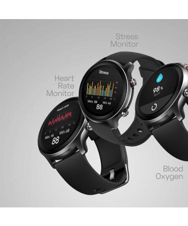 Cubitt CT4 Smart Watch Fitness Tracker - 1.28 TFT-LCD Color Touch Screen, IP68 Waterproof, Blood Oxygen/Heart Rate Monitor, Step Counter - 14 Sports Modes for Men and Women (Black) - Buy Online on GoSupps.com