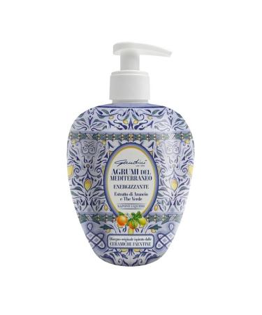 Gandini Gandini Mediterranean Citrus Energizing Liquid Hand Soap Orange and Green 500ml
