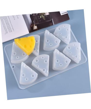 HOMSFOU 1pc Cheese Silicone Mold Cheese Silicone Baking Candy Silicone Molds for Candles Silicone Soap Ice Cream Mould Cheese Fondant Cheese Shape Baking White Silica Gel Mousse - Buy Online on GoSupps.com