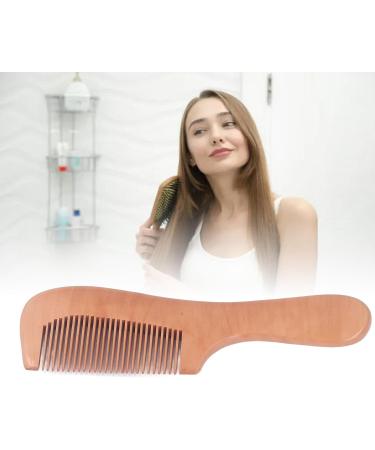 Wooden Hair Comb with Ergonomic Handle Prevent Slip Lightweight Portable Close Tooth Peach Wood Hair Comb for Hair and Beard Grooming - Buy Online on GoSupps.com
