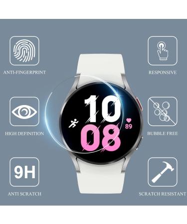4 Pack Galaxy Watch 5/4 Screen Protector 40mm - YMHML Tempered Glass, Waterproof, 9H Hardness, Anti-Scratch Film - Transparent Accessories - Buy Online on GoSupps.com