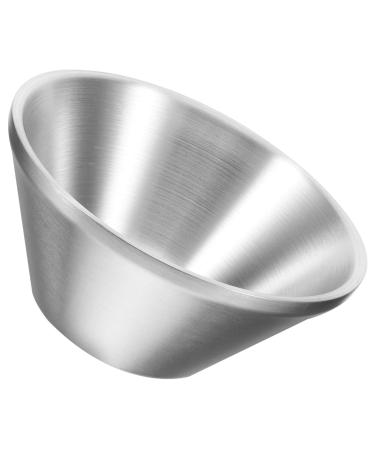 Minkissy razor shell made of stainless steel men shave shaving soap -soap cups made of metal shaving shell for the household shaving shell for men rust -free steel tool beard beard man