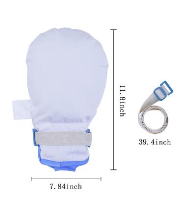 2Pcs Elderly Restraint Gloves - Anti-Scratch & Anti-Extubation Alzheimer's Products with Finger Separation Design and Thick Sponge Filling - Ideal for Patients and Caregivers - Buy Online on GoSupps.com